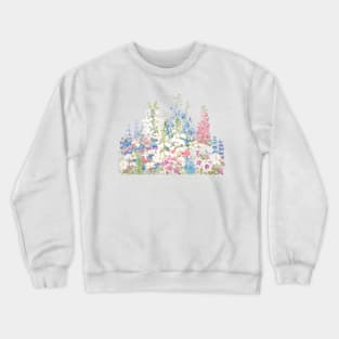 beautiful secret garden ink and watercolor Crewneck Sweatshirt